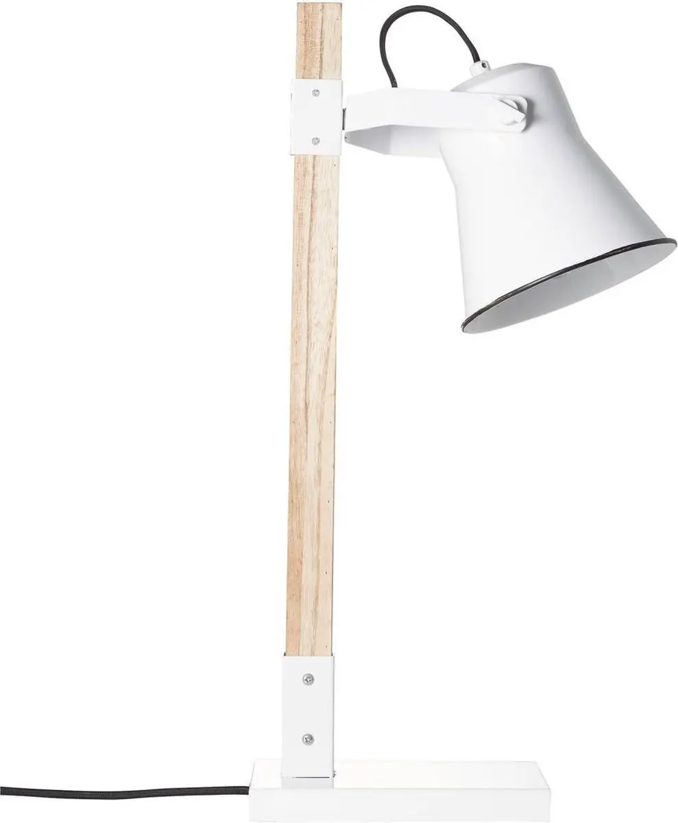 Brilliant PLOW Tafellamp - Bruin/Wit