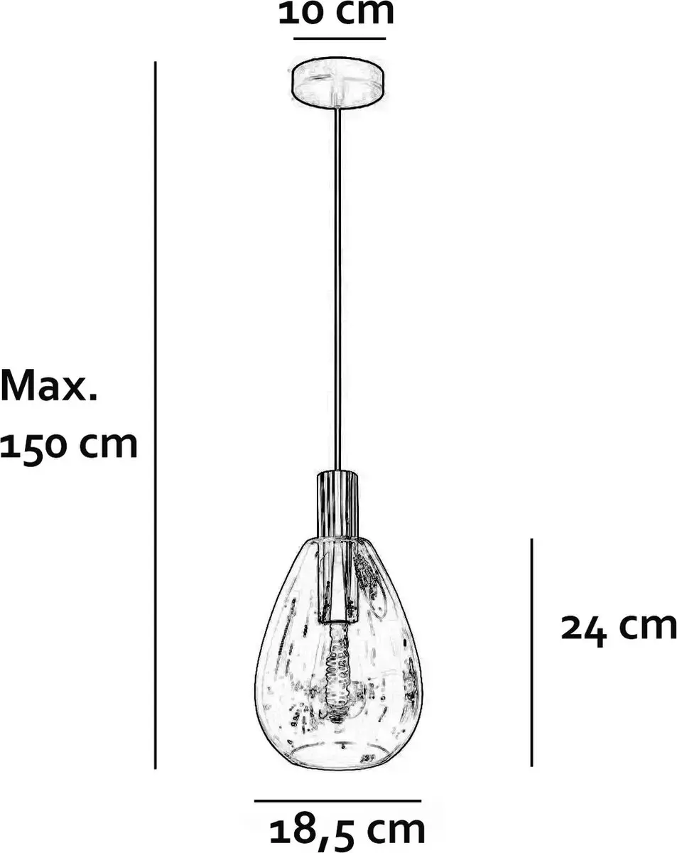 Freelight Dorato Hanglamp 3-lichten - Zwart/Goud