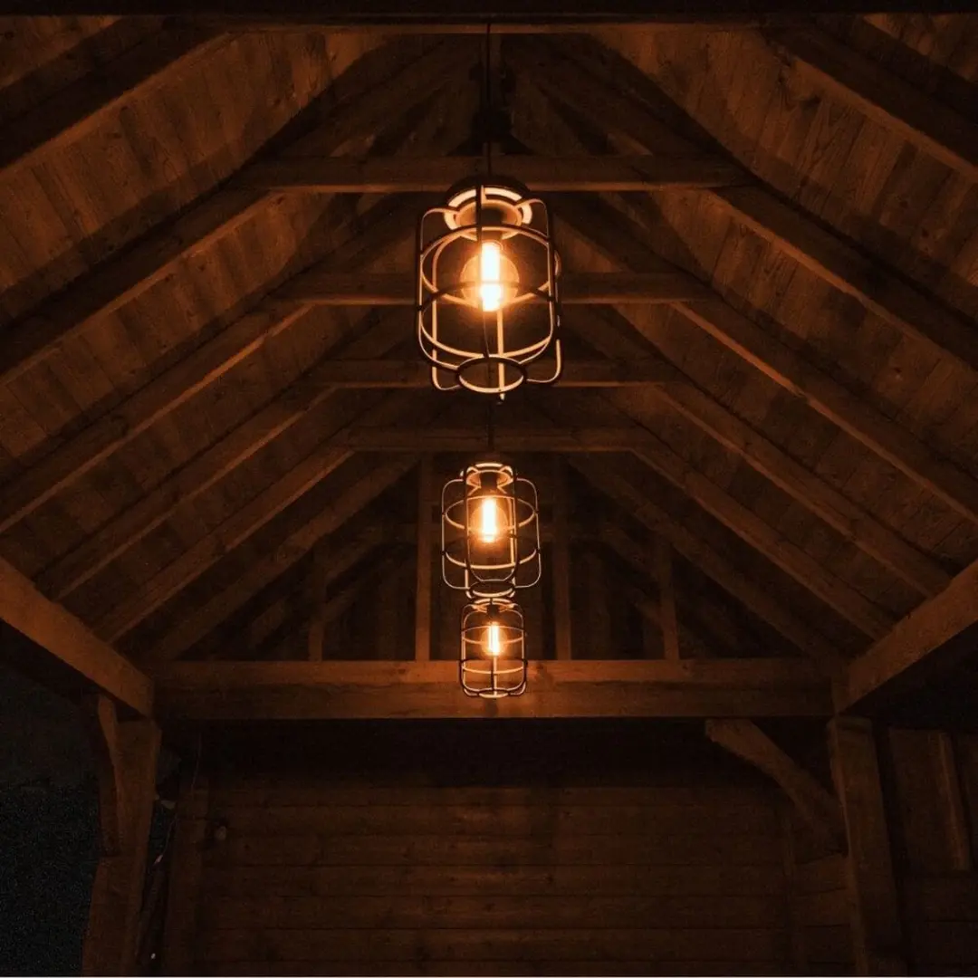 Brilliant Gwen Hanglamp E27 - 3 Lichtpunten - Zwart/Hout