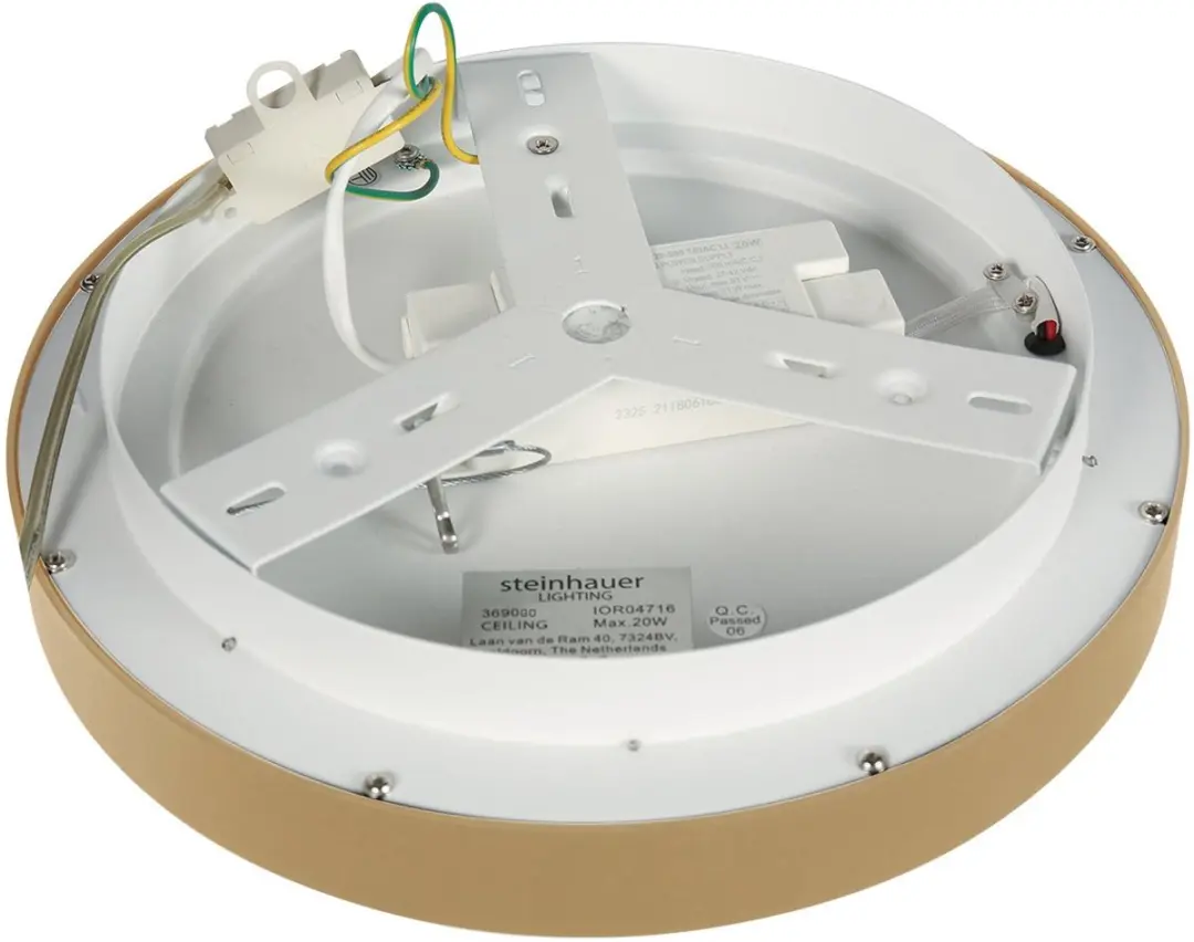Steinhauer Ringlede 3690GO Plafonnier - Goud - Ø28cm