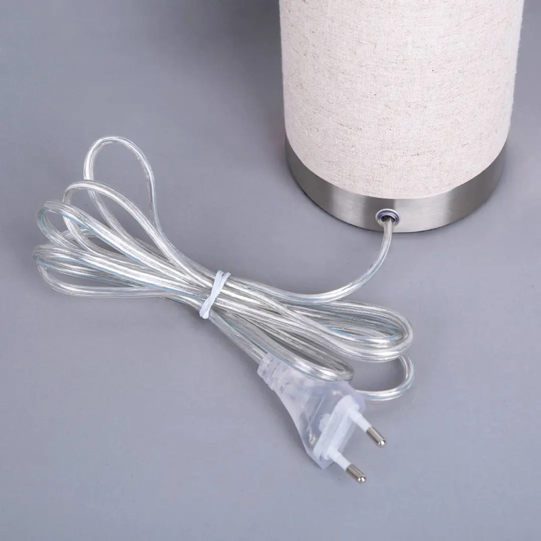 Lindby Tafellamp 1 Licht E14 - 40W - Crème/Nikkel