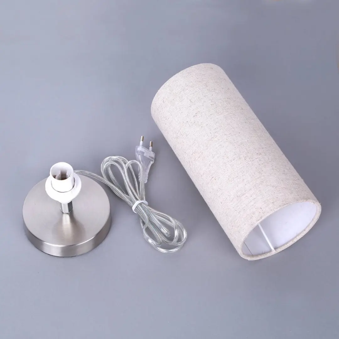 Lindby Tafellamp 1 Licht E14 - 40W - Crème/Nikkel