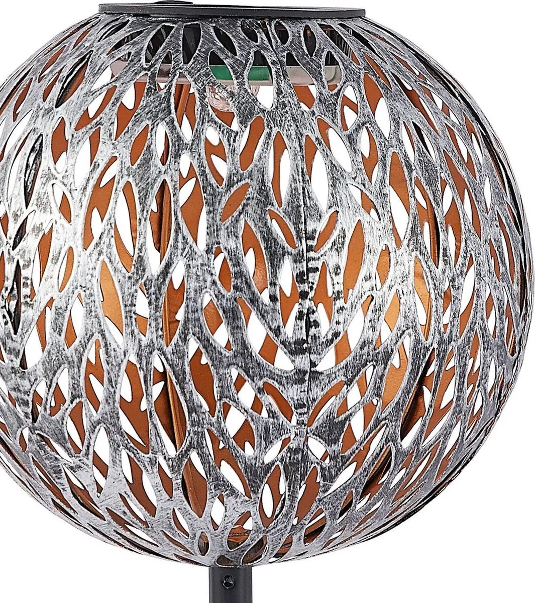 Lindby Solar Tuinverlichting 3-lichts - 54cm - Zilver