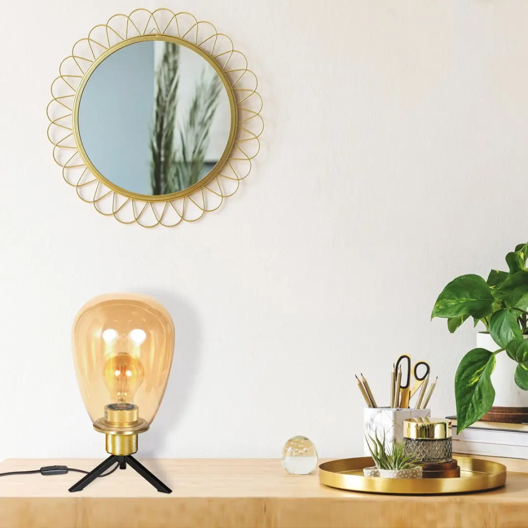 Steinhauer Reflexion 2682ME Tafellamp - Goud - 28cm