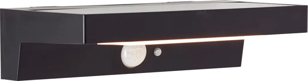 Brilliant Barker LED Wandlamp 3W Solar - 430 lm - Zwart