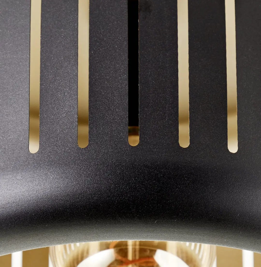 Brilliant Tyas Plafondlamp E27 - 38cm - Zwart/Goud