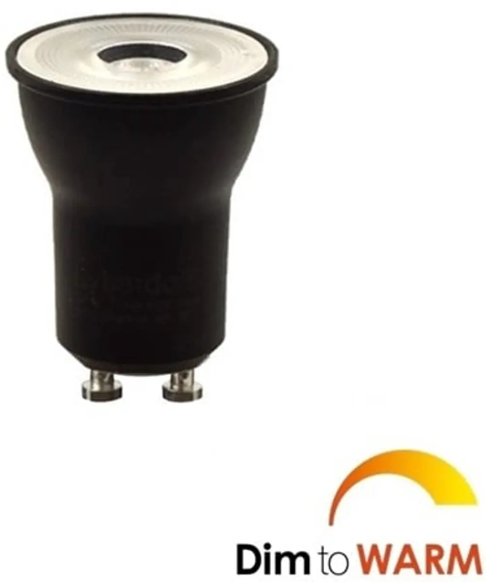 Freelight Mini GU10 3.6W Dim-to-Warm - Mat Zwart