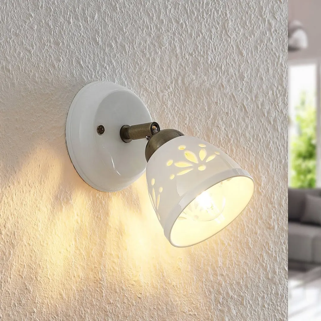 Lindby Buitenspot Keramiek E14 1 Licht