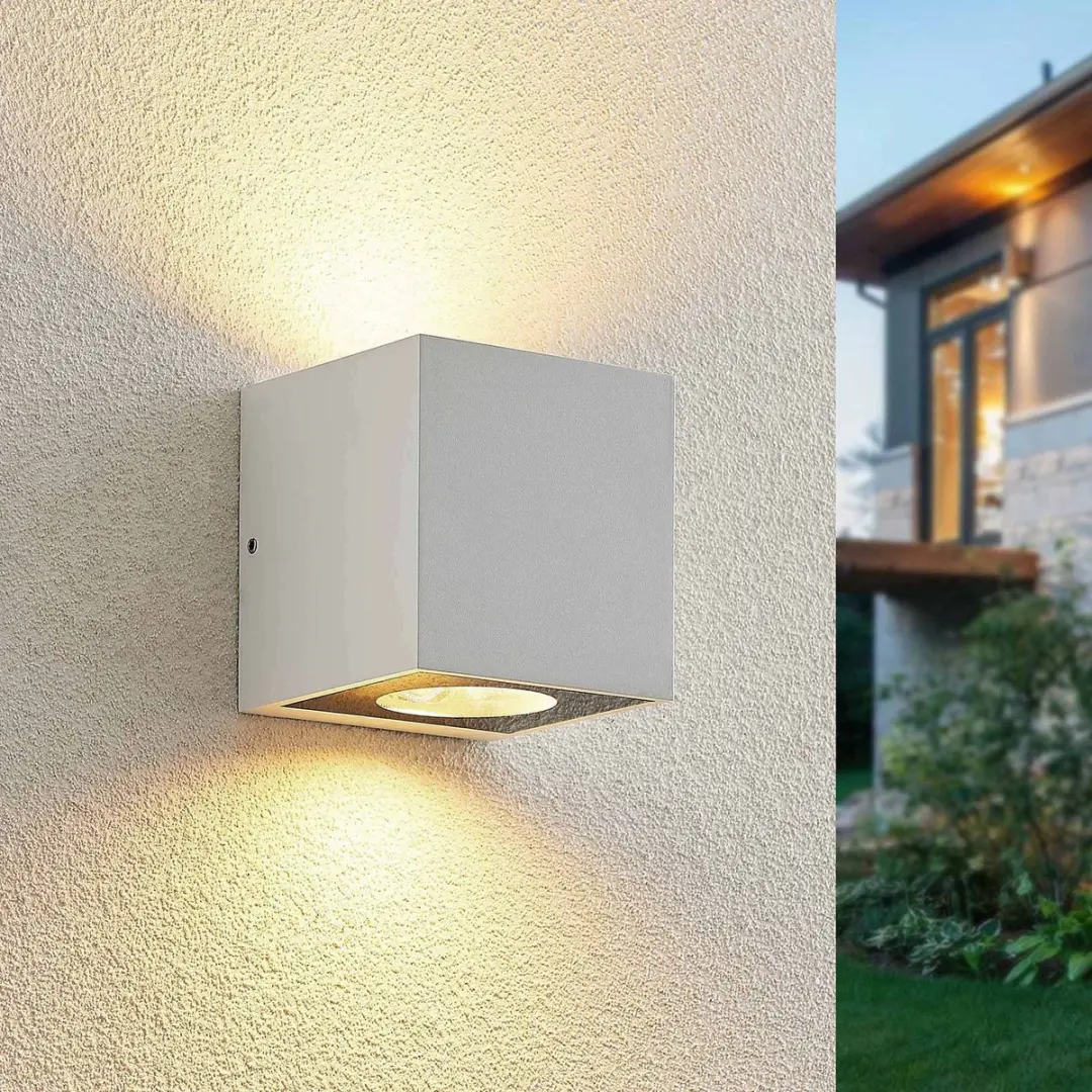 ARCCHIO Wandlamp Buiten 2-Lichts Aluminium H12.5cm GX53