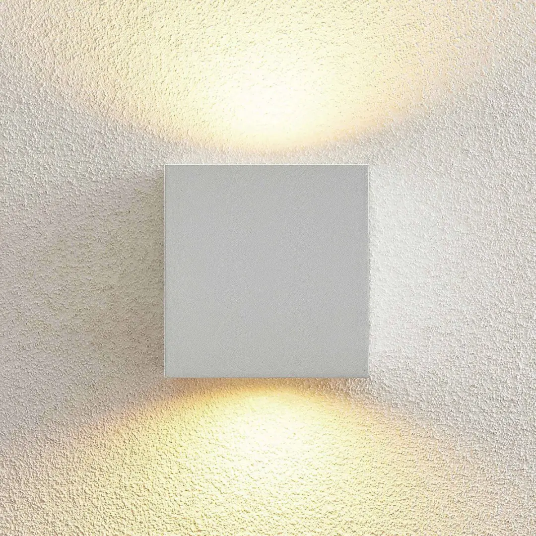 ARCCHIO Wandlamp Buiten 2-Lichts Aluminium H12.5cm GX53 - Wit