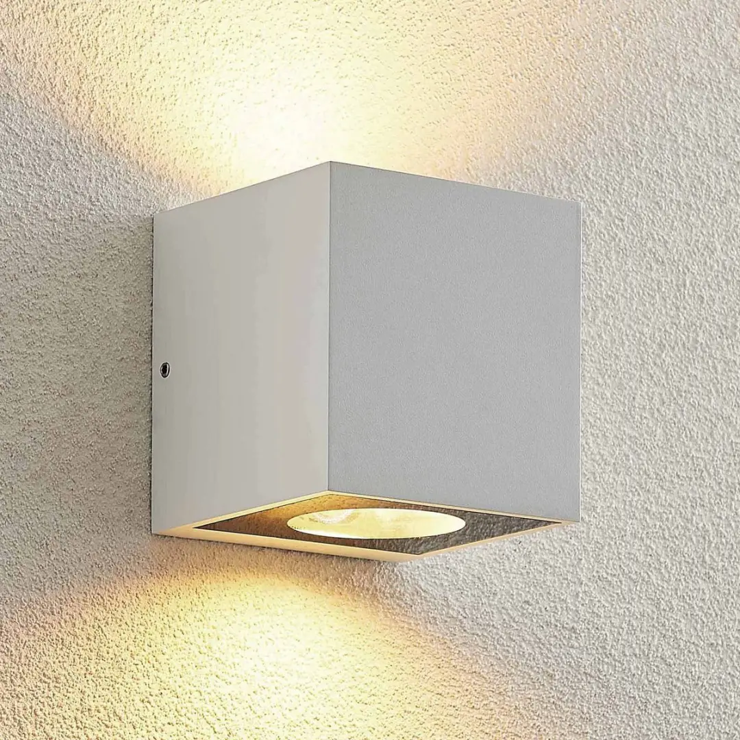 ARCCHIO Wandlamp Buiten 2-Lichts Aluminium H12.5cm GX53 - Wit