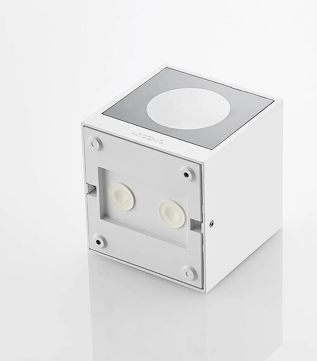 ARCCHIO Wandlamp Buiten 2-Lichts Aluminium H12.5cm GX53 - Wit - afbeelding 6 van 6