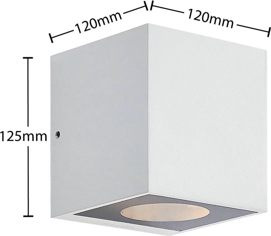 ARCCHIO Wandlamp Buiten 2-Lichts Aluminium H12.5cm GX53 - Wit