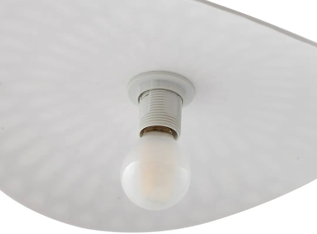 Lindby Hanglamp Keramiek 1 Licht E14 - 29cm - Wit/Messing