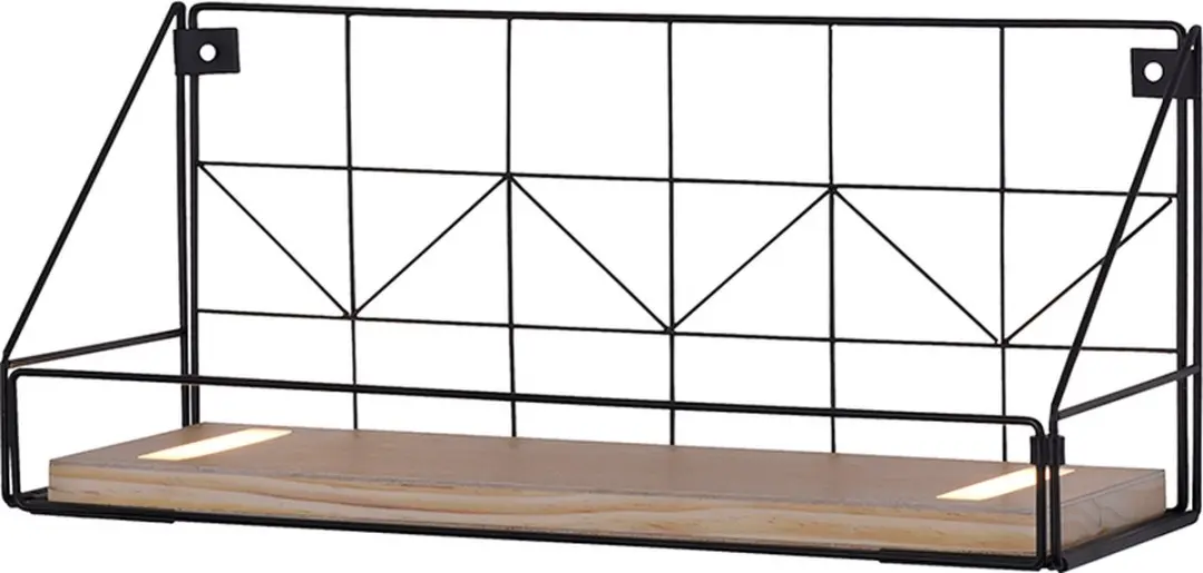 Paul Neuhaus Wandlamp LED Plank 45cm - 2 Lichtpunten - Bruin/Zwart