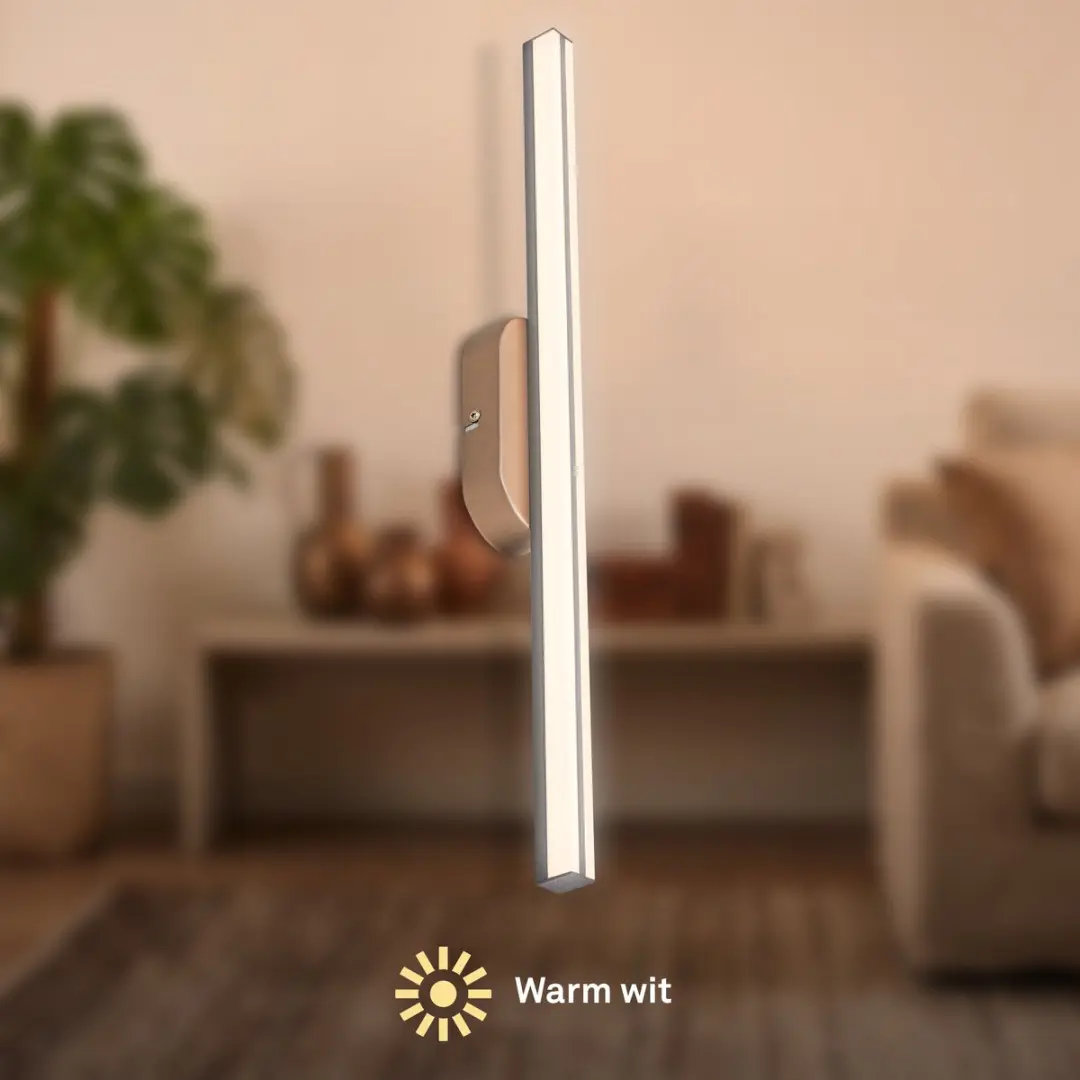 Briloner Ruth Wandlamp 60cm - Antraciet & Brons - Warm Wit