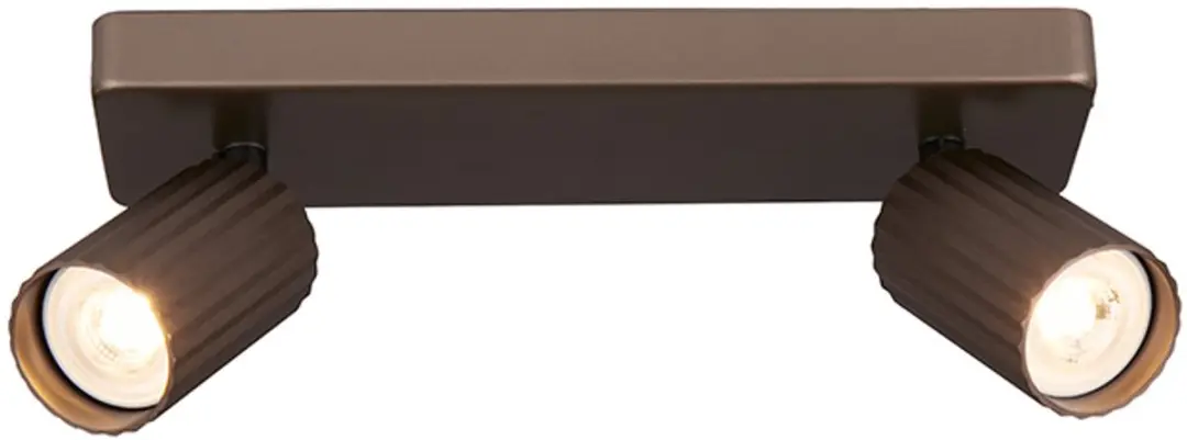 Searchlight Opbouwspots GU10 Ann 2 - 2 Stuks - Brons