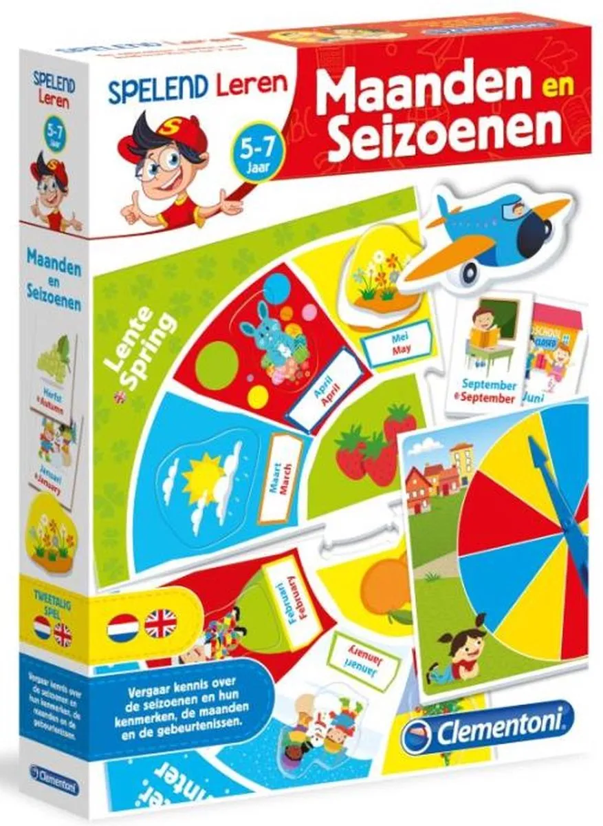 Clementoni Leer de Maanden en Seizoenen 66679 - Educatief spel - Multi Kleur