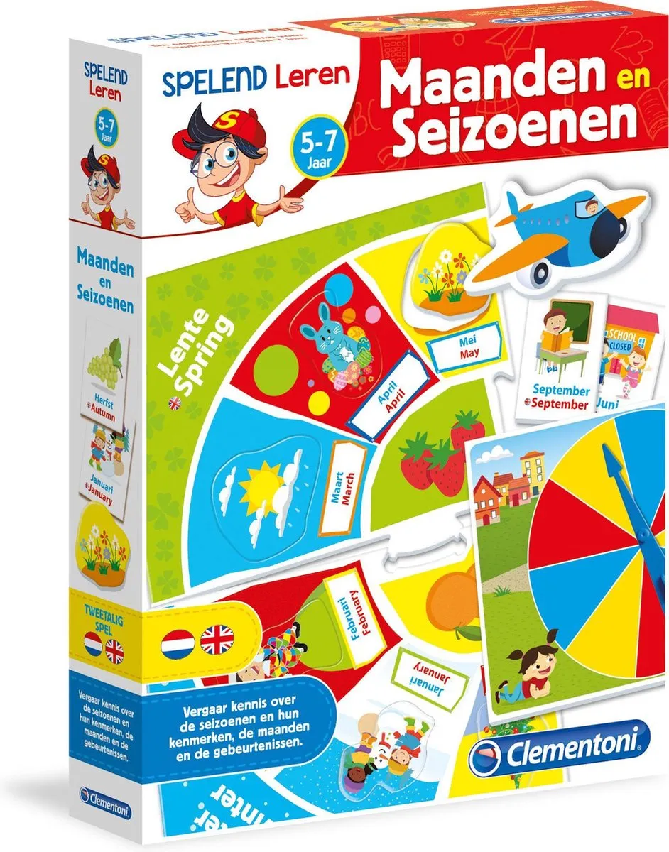 Clementoni Leer de Maanden en Seizoenen 66679 - Educatief spel - Multi Kleur