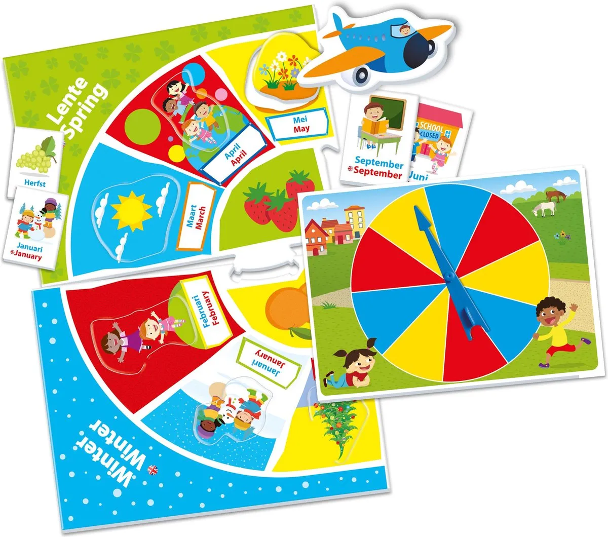 Clementoni Leer de Maanden en Seizoenen 66679 - Educatief spel - Multi Kleur