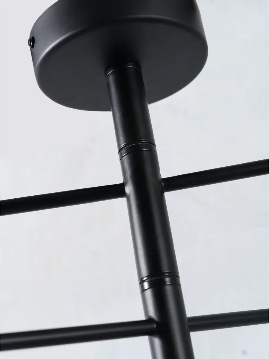 it's about RoMi Izmir Plafondlamp Zwart/Goud - 124x124cm - afbeelding 6 van 6