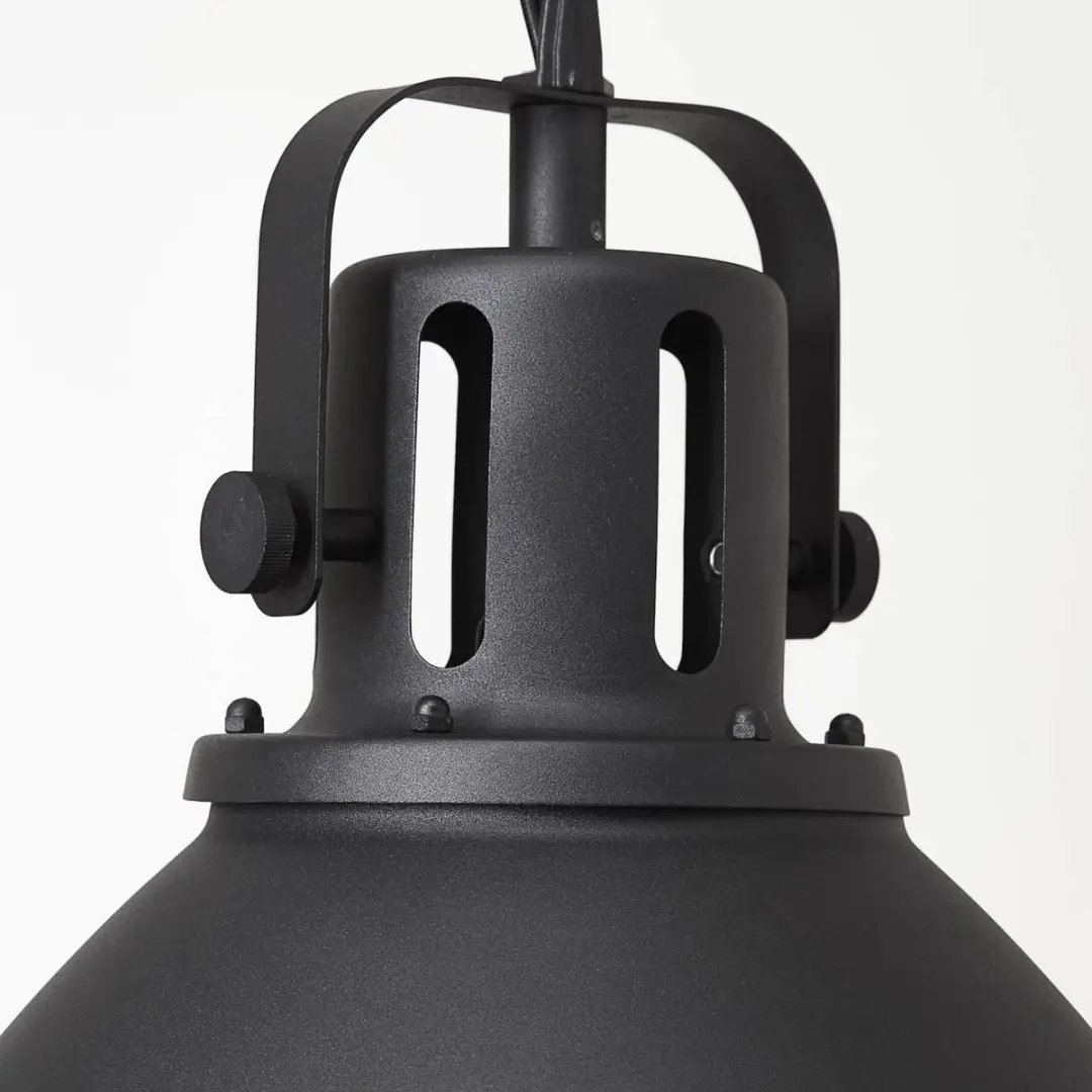 Brilliant Industriële Hanglamp Jesper XL - Zwart