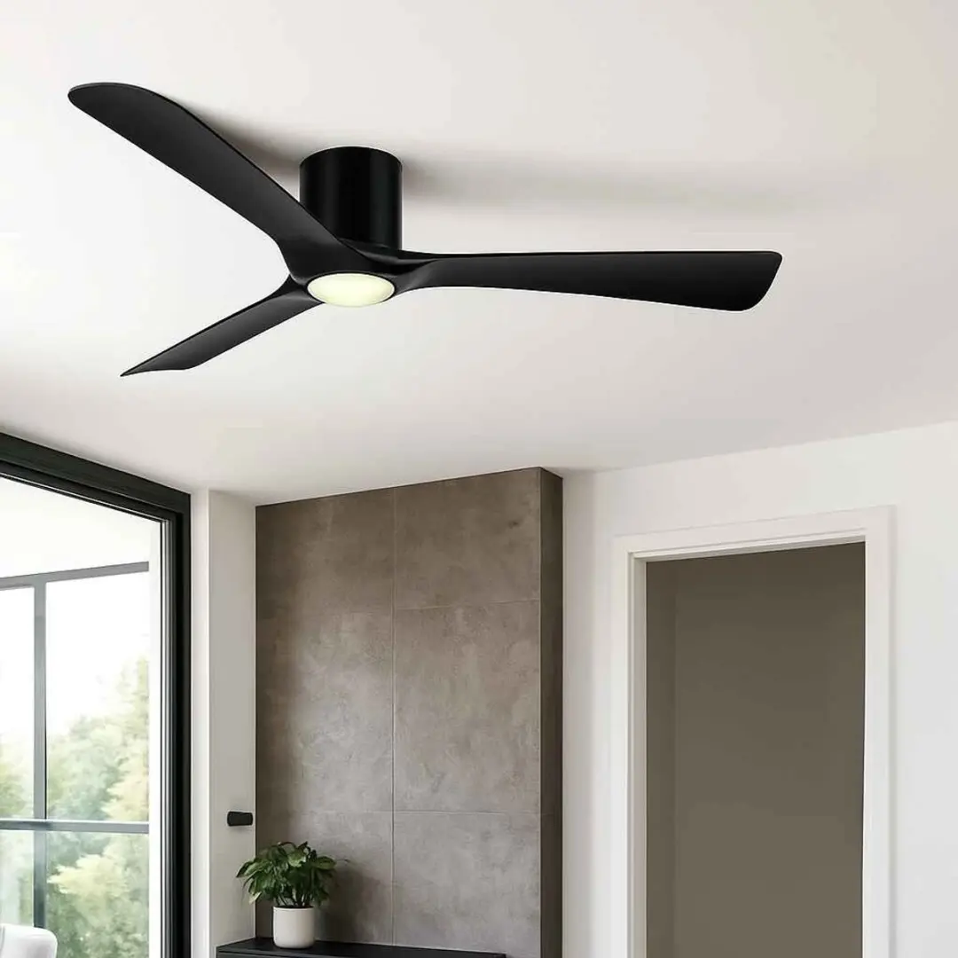 Freelight Storm Plafondventilator 132cm - 6 standen - Zwart