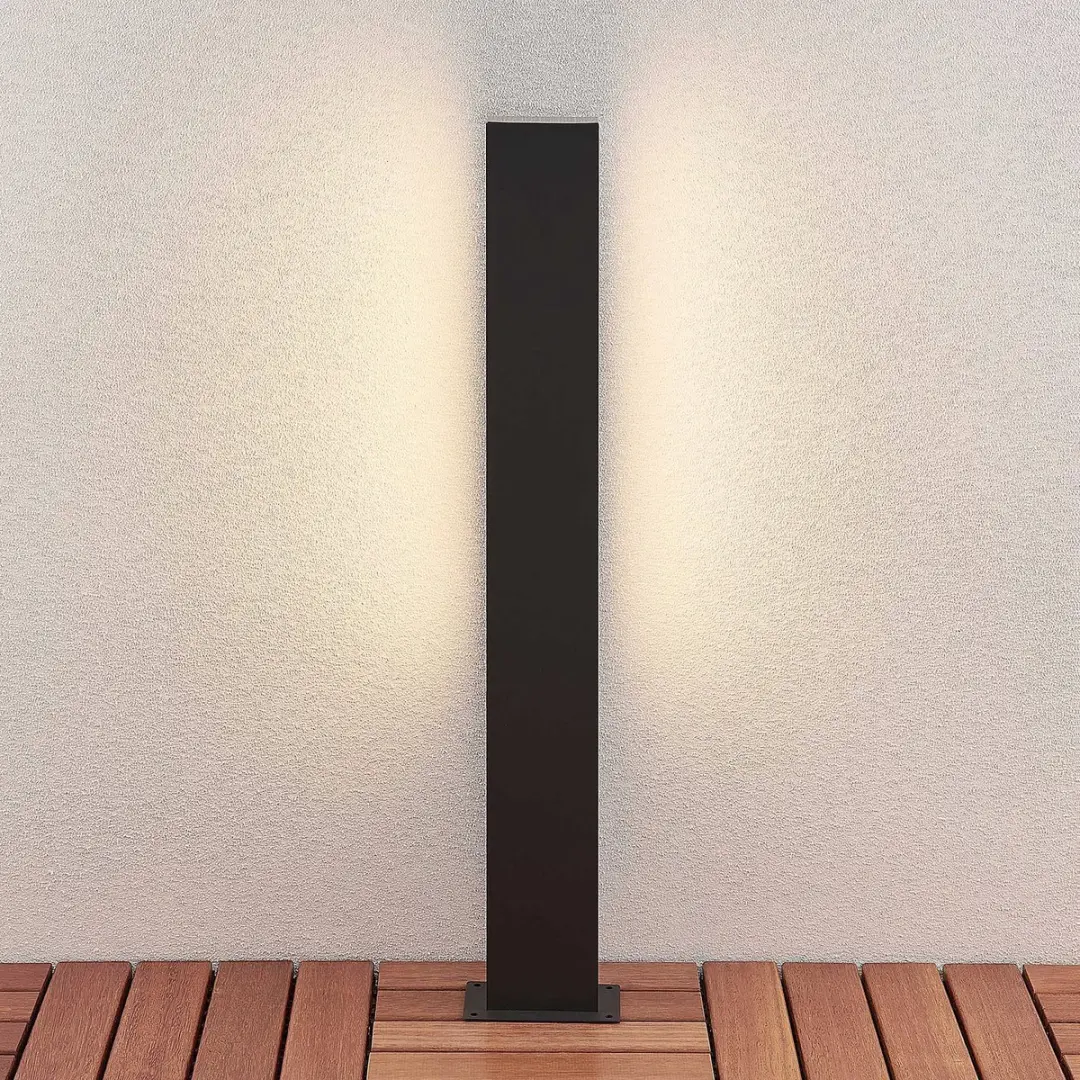 Lucande LED Buitenlamp 12W - 3000K - Donkergrijs/Wit