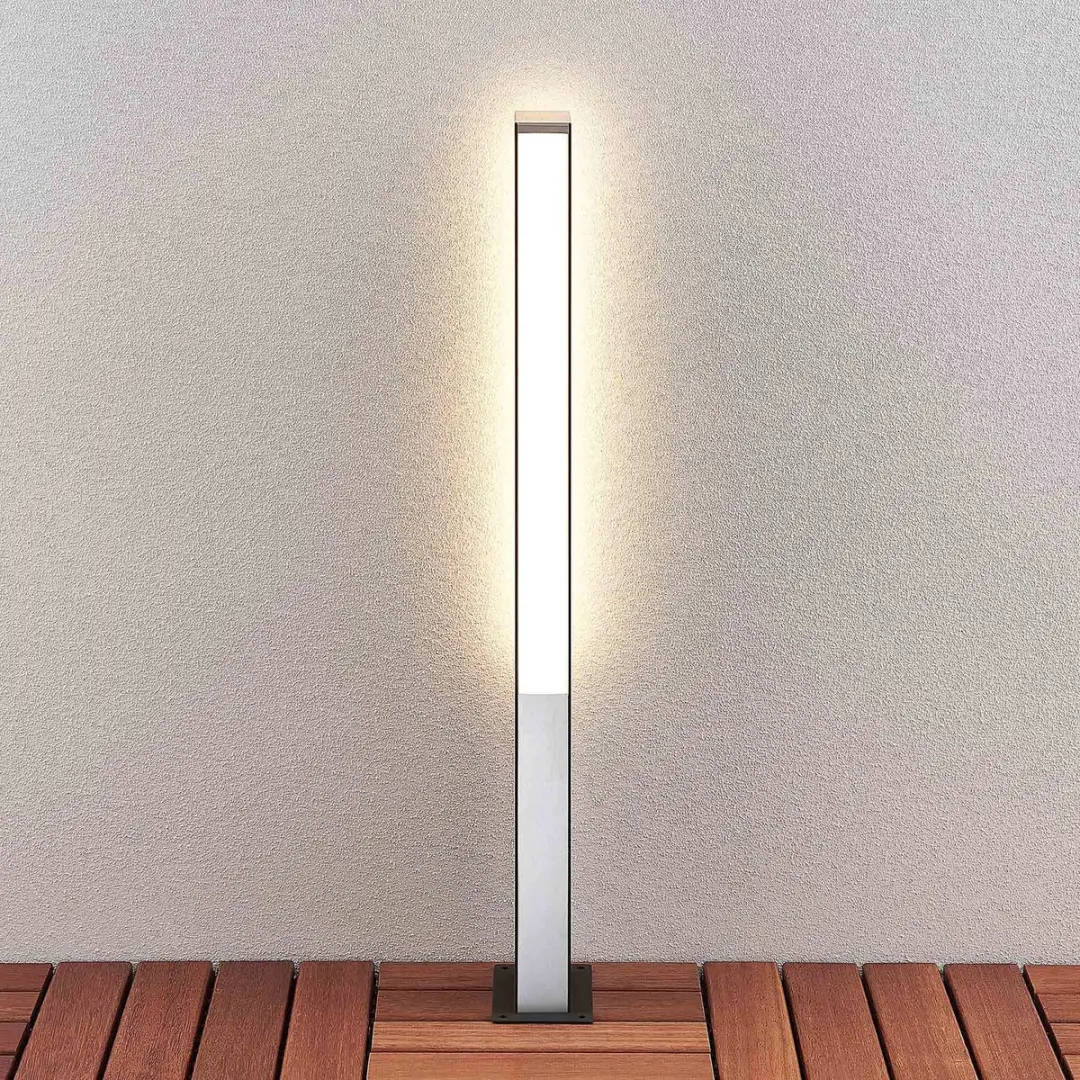 Lucande LED Buitenlamp 12W - 3000K - Donkergrijs/Wit