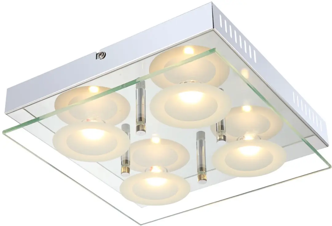 Globo Plafondlamp 4-vlammen Glas
