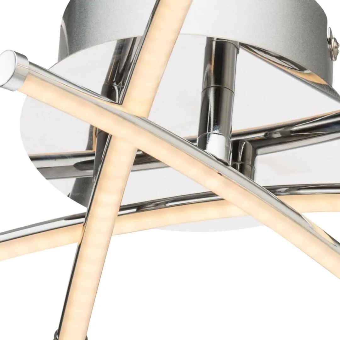 Globo LED Plafondlamp 9W 990lm Warm Wit - Zilver