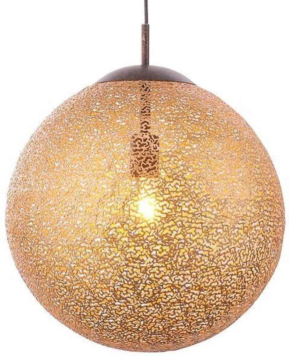 Paul Neuhaus Kreta Hanglamp - 1 Lichtpunt - Ø40cm - Roestbruin