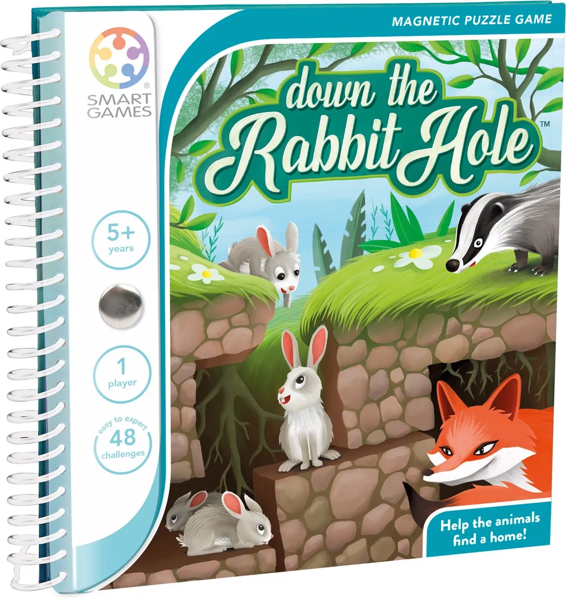 SmartGames Down the Rabbit Hole SGT 290 Magnetisch Denkspel