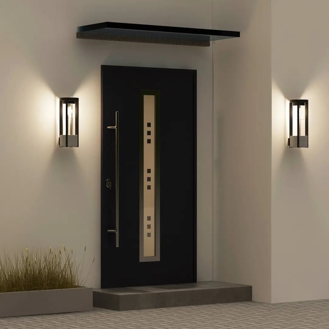 Lucande Wandlamp Buiten 1 Licht E27 - 42cm - Donkergrijs