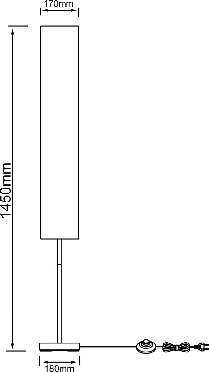 Brilliant Nerva Vloerlamp - 2x40W Wit