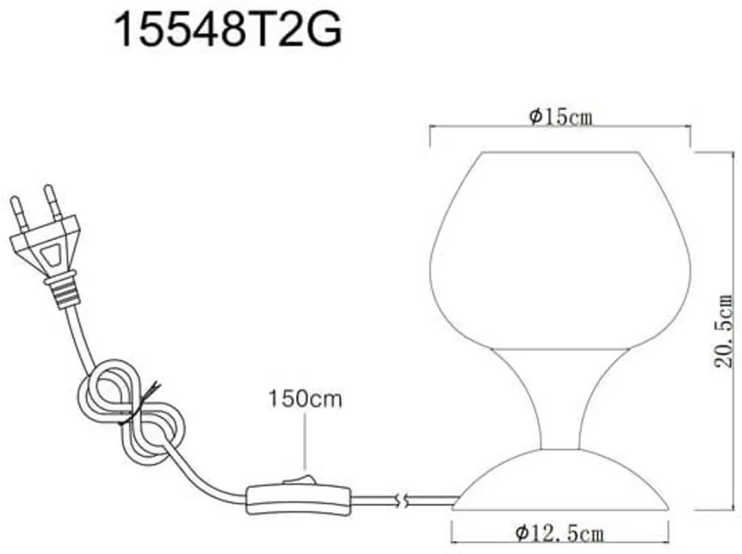 Globo Maxy Tafellamp Rood Ø15cm - E27