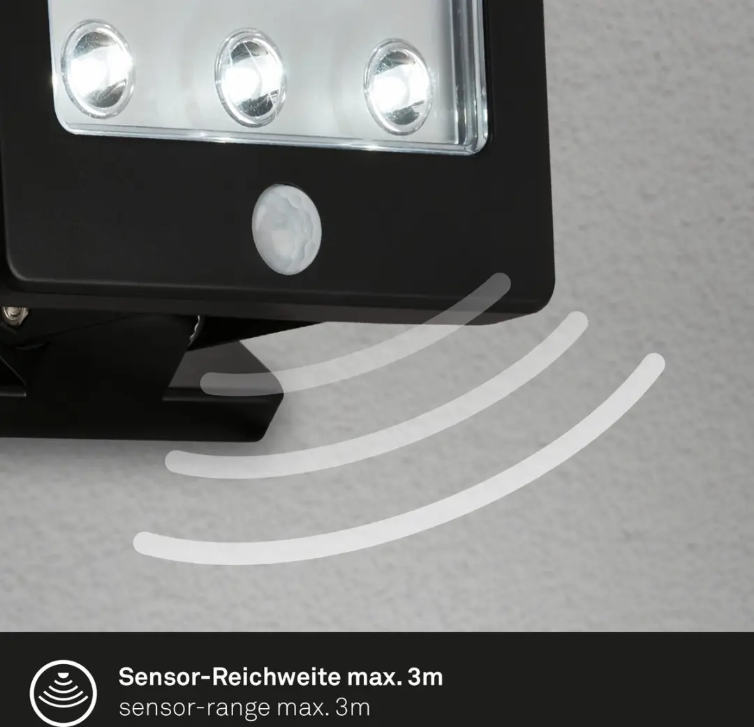 Briloner Kollig LED Wandlamp 6xLED - 6.500K - Zwart