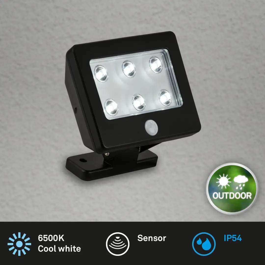 Briloner Kollig LED Wandlamp 6xLED - 6.500K - Zwart
