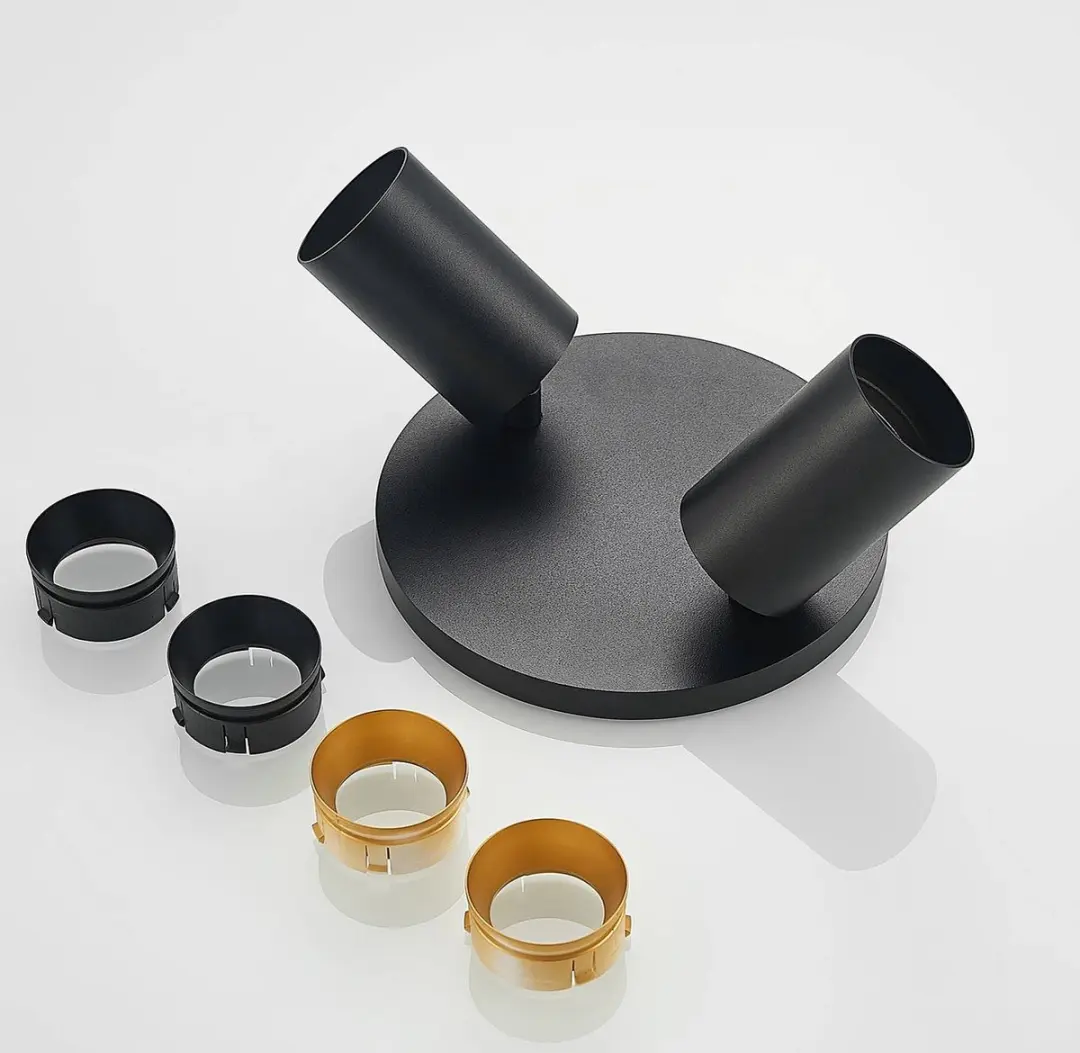 ARCCHIO Buitenspot 2-lichts Aluminium GU10 - 20cm - Zwart