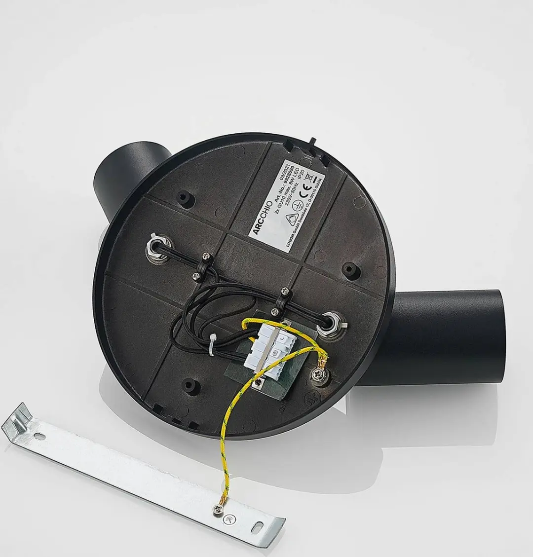 ARCCHIO Buitenspot 2-lichts Aluminium GU10 - 20cm - Zwart