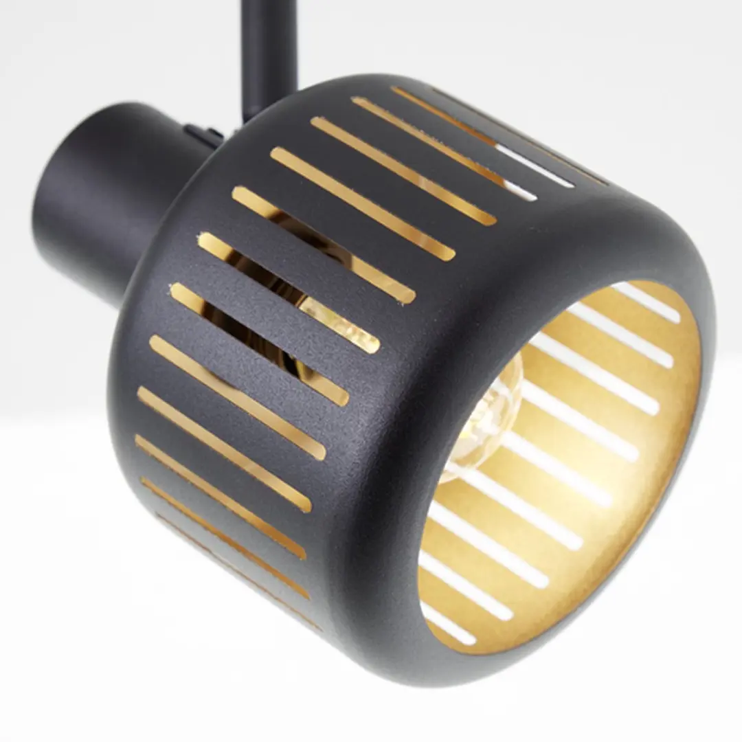 Brilliant Tyas Plafondspot E14 - 2x28W - Zwart/Goud