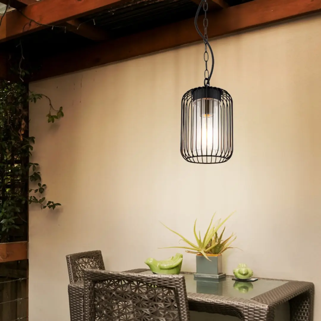 Globo Wandlamp Nina E27 - 16cm Zwart - afbeelding 6 van 6