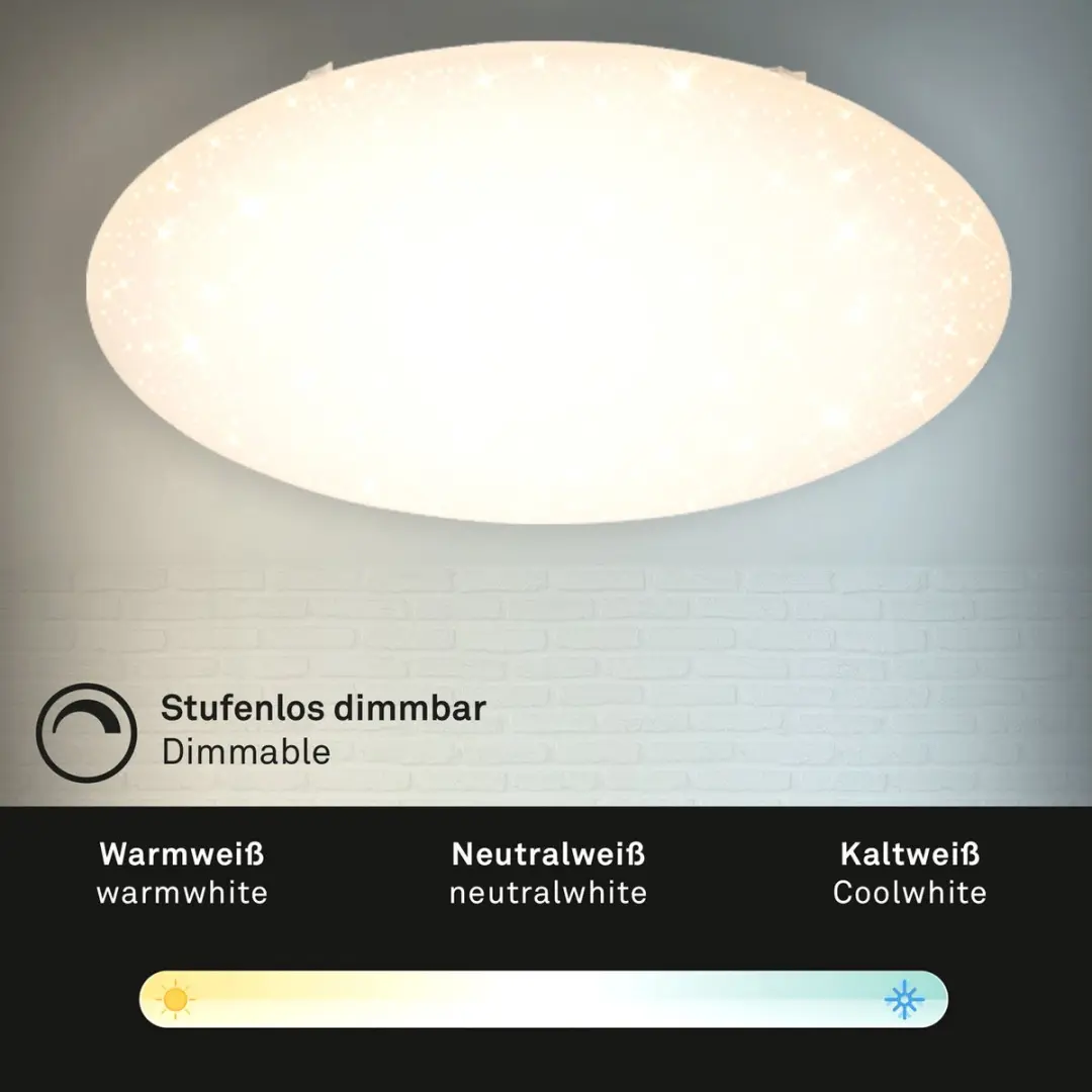 Briloner VERB LED Plafondlamp 80W - Ø76cm - Wit