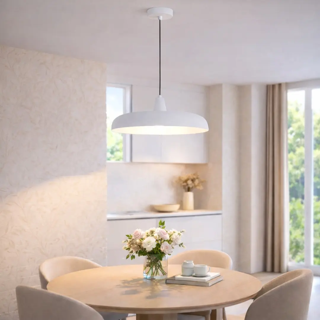 Steinhauer Krisip 2677W Hanglamp - Wit - E27 - Verstelbaar