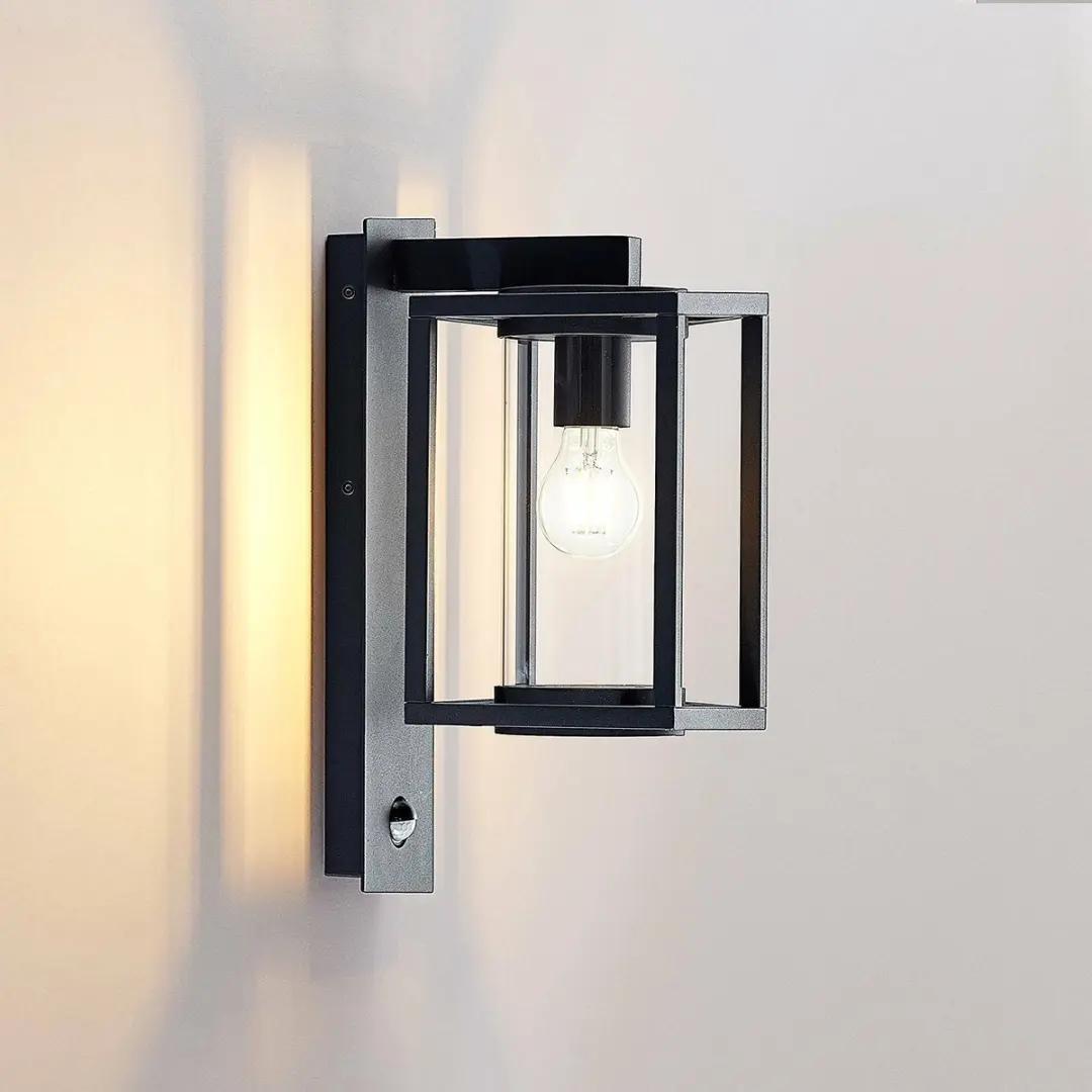 Lucande Wandlamp Buiten Aluminium Glas 1 Licht E27