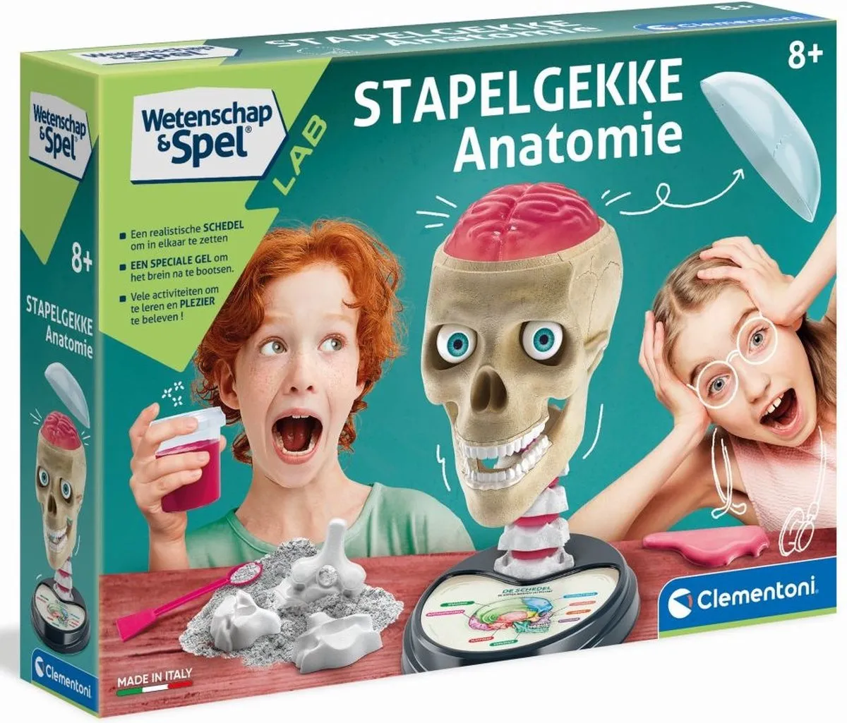 Clementoni Stapelgekke Anatomie Wetenschapsdoos 56009 - Multi Kleur