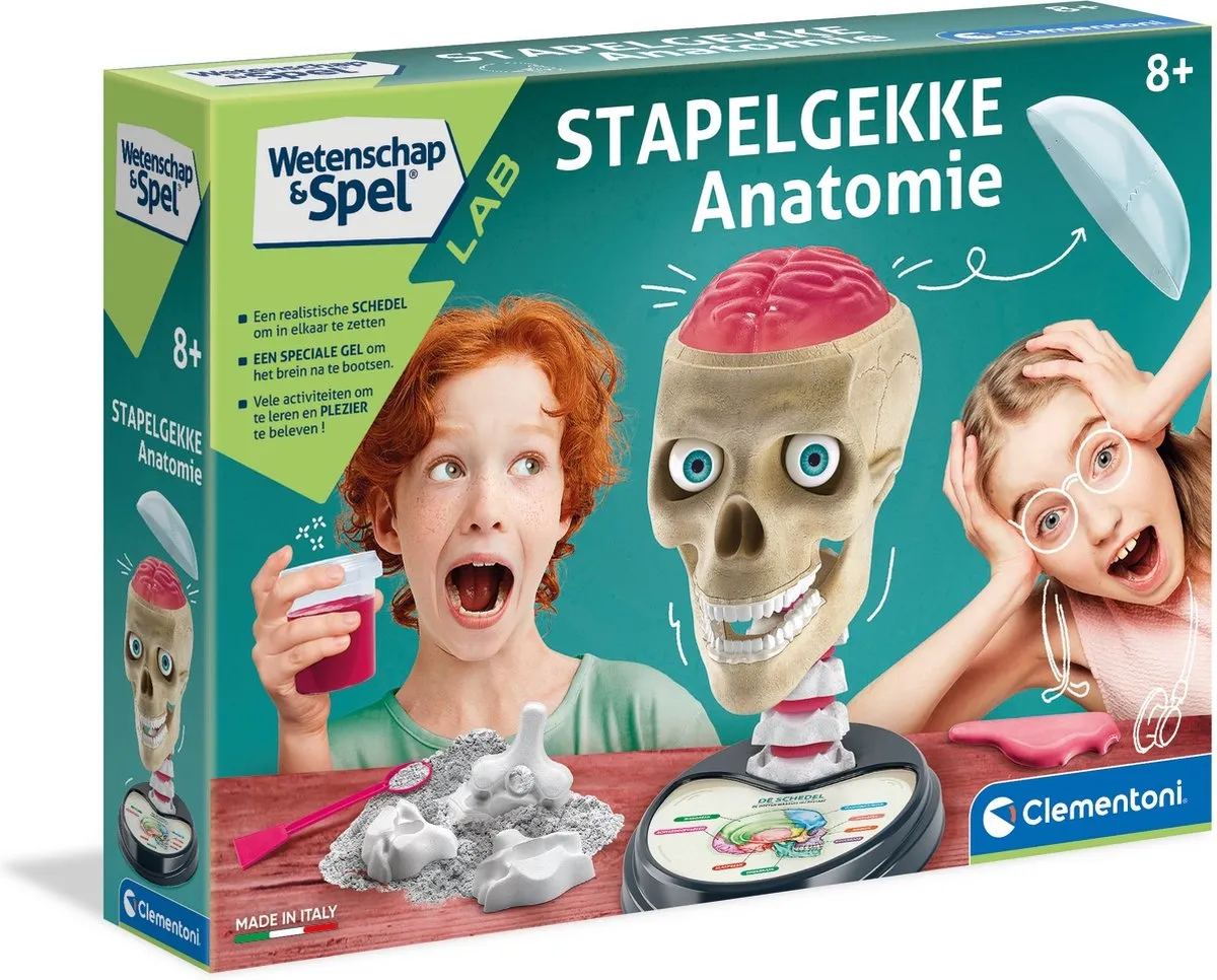 Clementoni Stapelgekke Anatomie Wetenschapsdoos 56009 - Multi Kleur