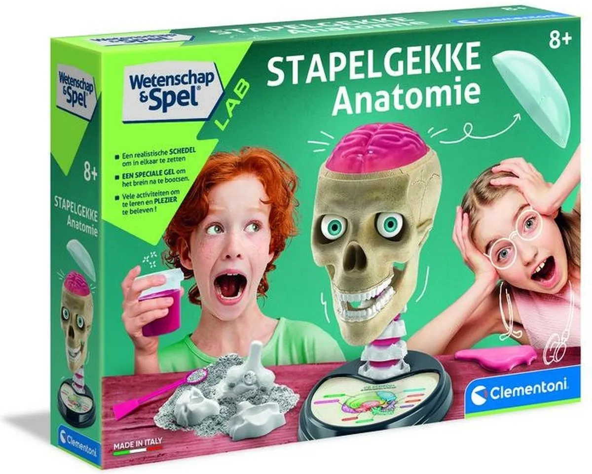 Clementoni Stapelgekke Anatomie Wetenschapsdoos 56009 - Multi Kleur