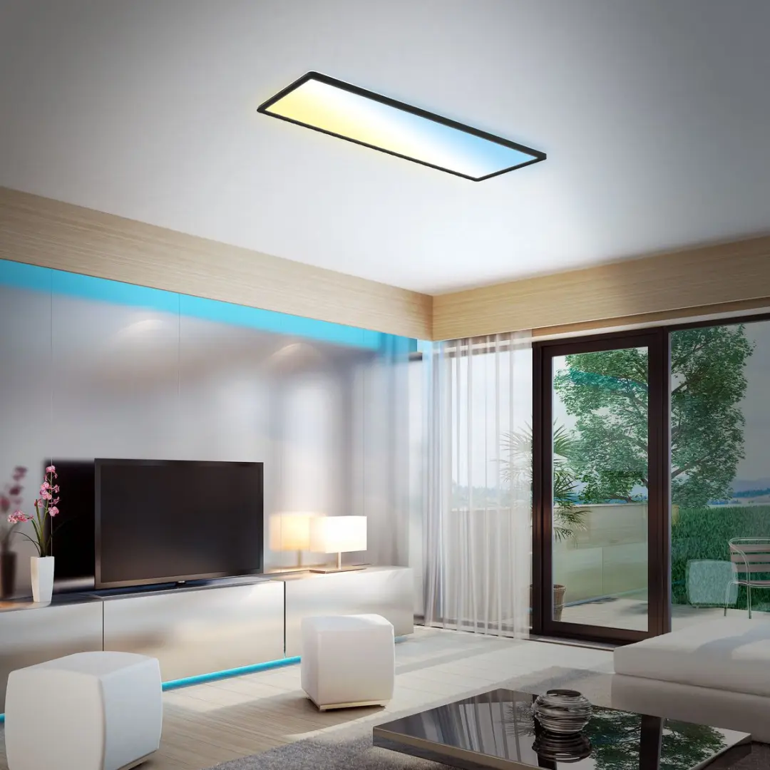 Briloner Slim LED Plafonnière 23W 3000Lm - Zwart