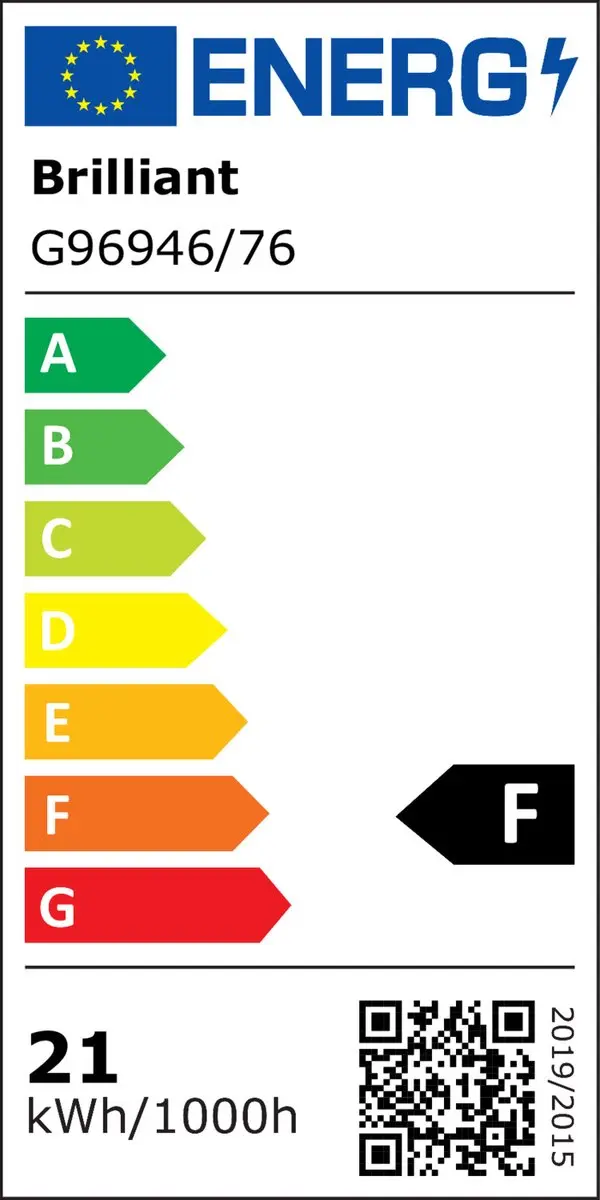Brilliant Allie Plafondlamp LED 25W RGB - Zwart